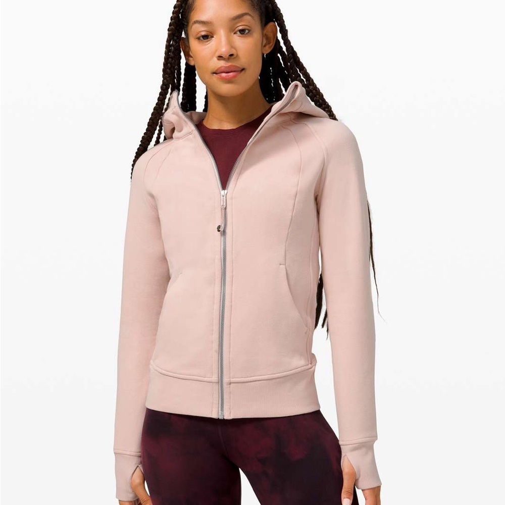 Lululemon Athletica Pink Scuba Full Zip-Up Hoodie
